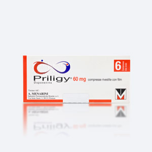 Packung von Tabletten Priligy Dapoxetin 60 mg