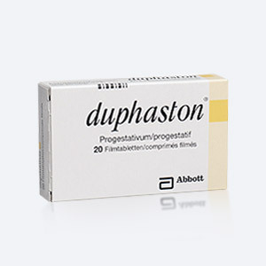 Verpackung des Medikaments für Frauen Duphaston