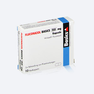 Verpackung von mit Kapseln Fluconazol 150 mg