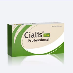 Verpackung mit Tabletten Cialis Professional 