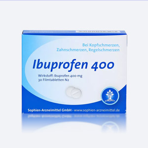 Packung des Arzneimittels Ibuprofen 400 mg