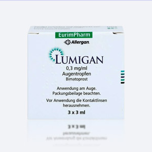 Schachtel Augentropfen – Lumigan