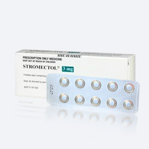 Foto des Medikaments Stromectol, Blister mit Tabletten und Verpackung